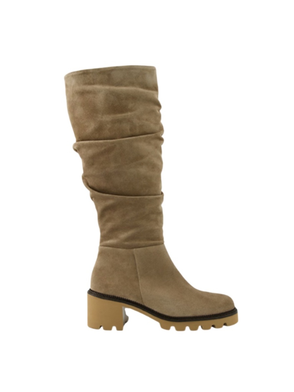 Tan Brown leather Boots. Never Worn, in Box.